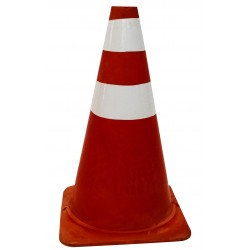 Cone de Borracha Flexível Laranja