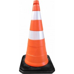 Cone de PVC com base de Borracha